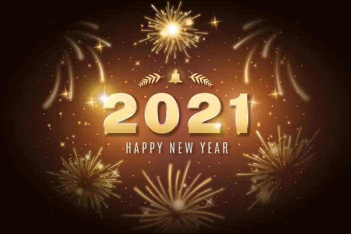 2021年新年烟花汇演eps,ai矢量模版下载