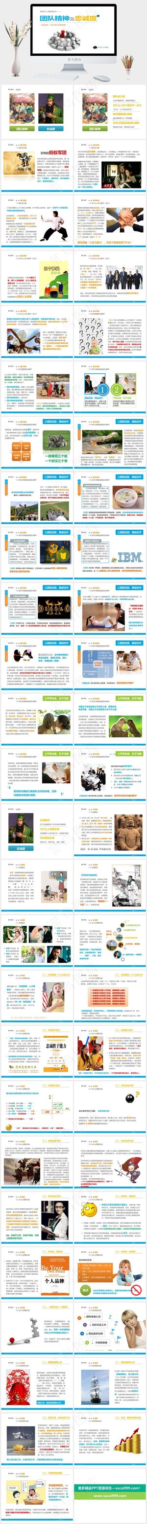 白色标准营销PPT模板预览图
