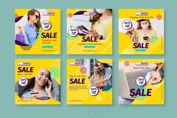 带照片的销售模板eps,ai矢量模版下载