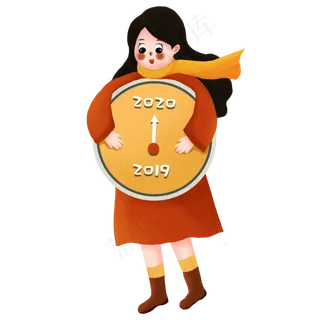 元旦快乐女孩跨年