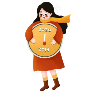 元旦快乐女孩跨年
