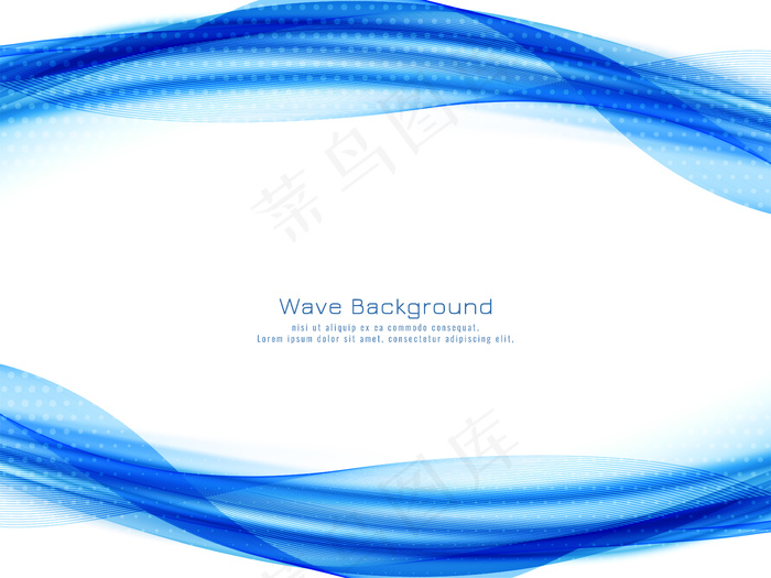 蓝波装饰现代背景