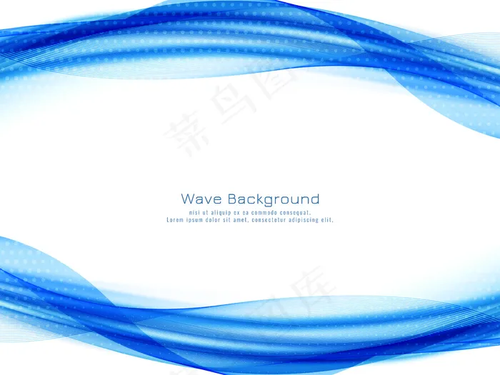 蓝波装饰现代背景eps,ai矢量模版下载