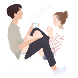 七夕情侣约会元素设计