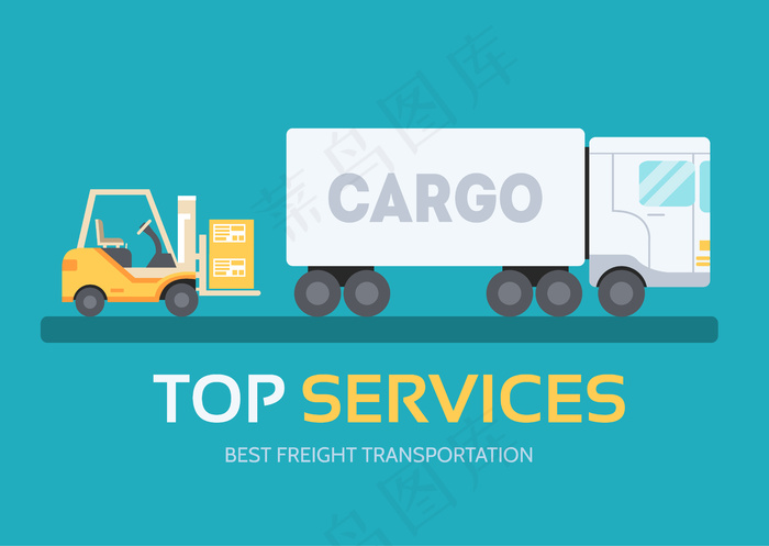 货运平面设计概念