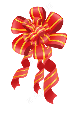 七夕情人节爱情彩带装饰免抠png