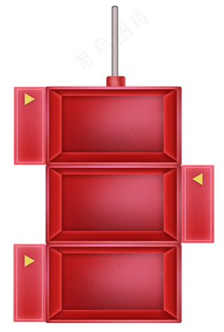 情人节立体红色展架