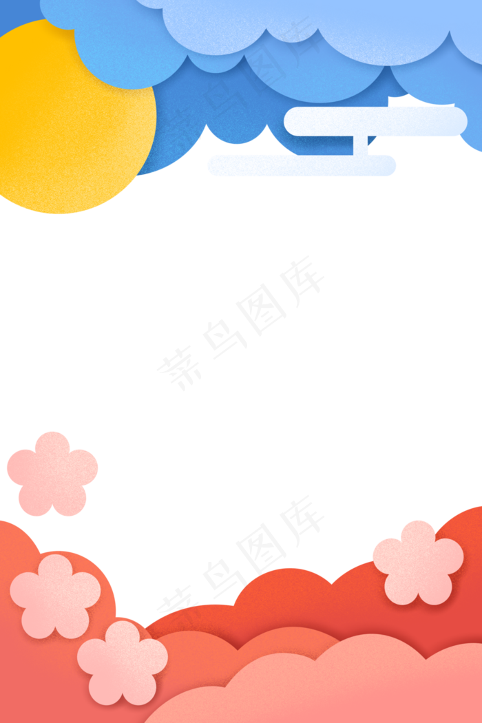 中秋节剪纸边框(3543X5315(DPI:300))psd模版下载