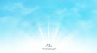 以云彩为背景的晴朗蓝天全景图。