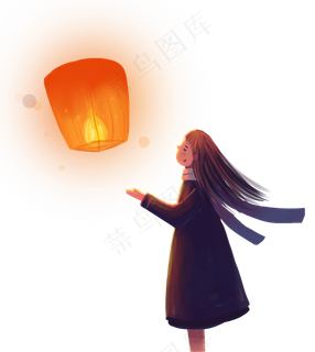 女孩与孔明灯 女孩与孔明灯