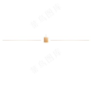 中秋节金色灯笼分割线