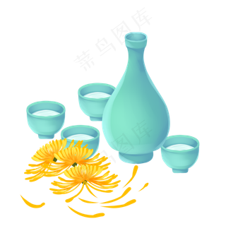 重阳节菊花白酒酒水