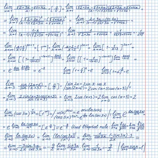 矢量背景与黑板上的白色数学符号