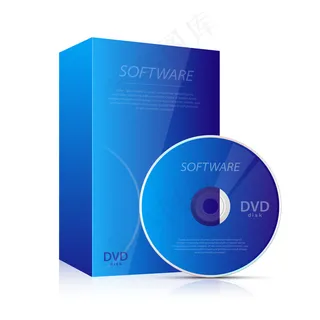 白色背景上的Cd和dvd插图