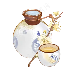 重阳节酒酒壶酒杯