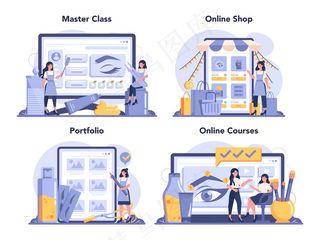 眉毛大师和设计师在线服务或平台集