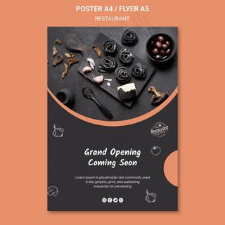 餐厅盛大开业宣传单,DM传单模板