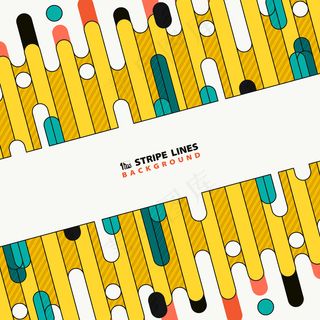 抽象彩色科技条纹线的新封面设计背景。