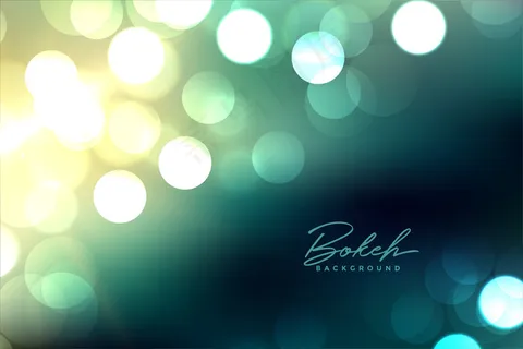 散焦模糊的(bokeh)散景灯光背景