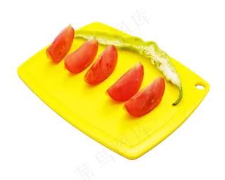 切开红色西红柿