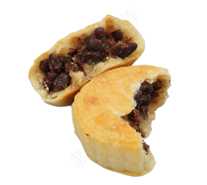黄色掰开月饼(2247*2009px 300 dpi )