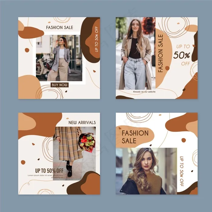 有机销售模板集合eps,ai矢量模版下载