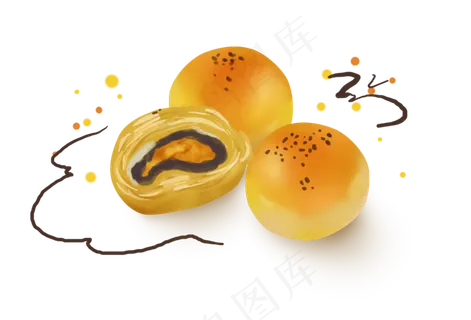 中秋节点心蛋黄酥