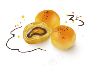 中秋节点心蛋黄酥