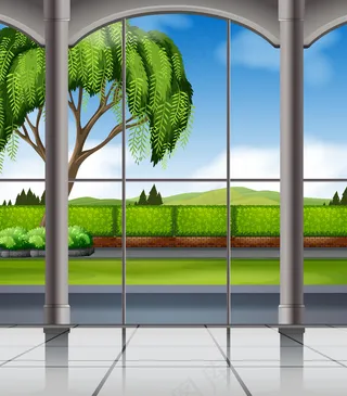 窗外的自然景色