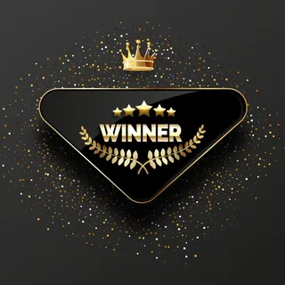 金色闪光纹理的赢家背景。