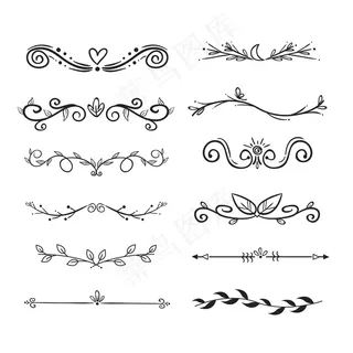 手绘装饰分隔包