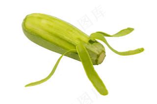 削皮绿色西葫芦