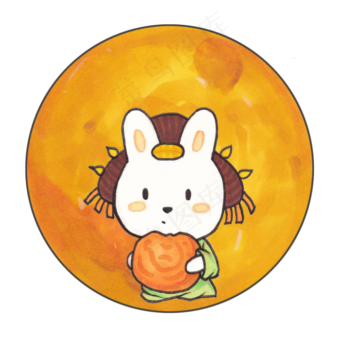 中秋节月亮玉兔