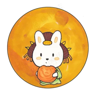 中秋节月亮玉兔