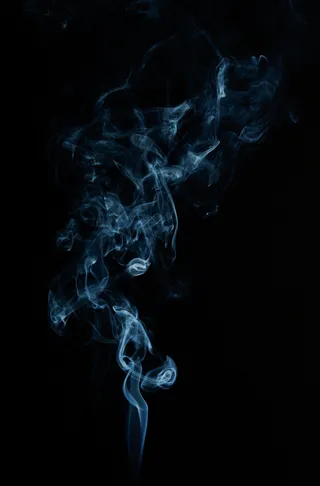 蓝色黑底烟雾