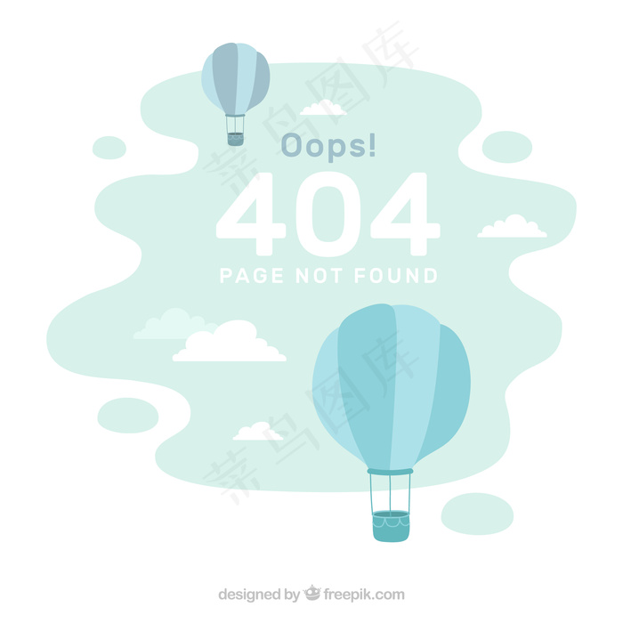 404错误背景，带有扁平样式的引出序号eps,ai矢量模版下载
