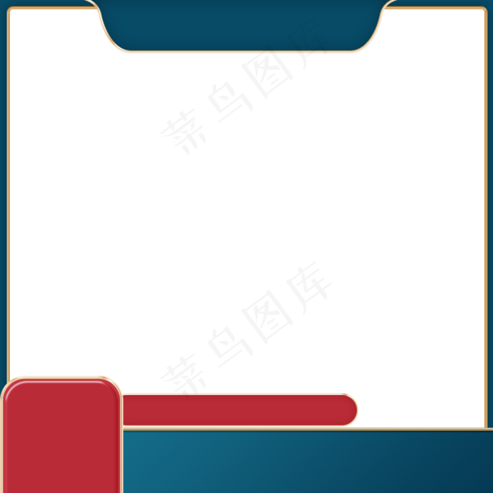 国潮主图森蓝中国风主图