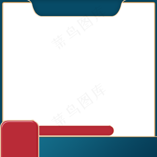 国潮主图森蓝中国风主图