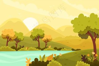 自然景观.视频会议背景