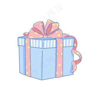 手绘卡通节礼物盒