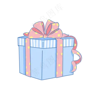 手绘卡通节礼物盒