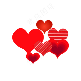 爱心矢量元素设计