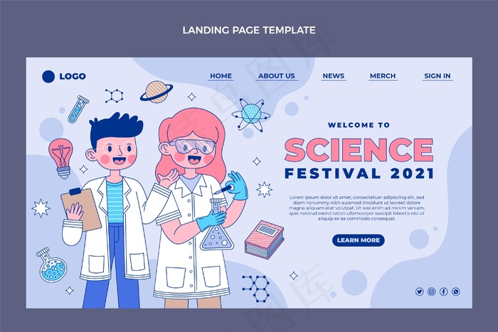 扁平化科学登陆页面