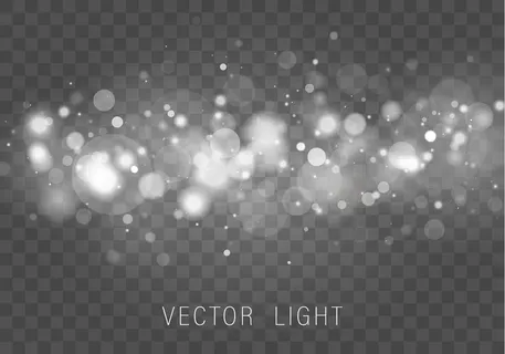 黄白金灯抽象发光波基灯效果孤立在透明背景上。喜庆的紫色和金色发光背景。概念。模糊的灯光框。