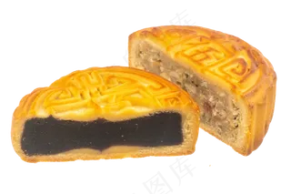 黄色中秋节月饼