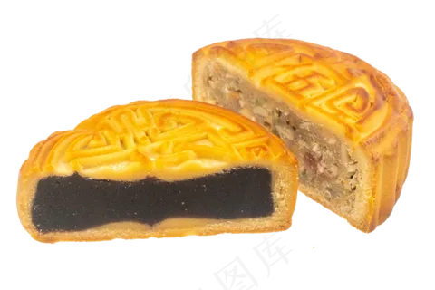 黄色中秋节月饼 黄色中秋节月饼