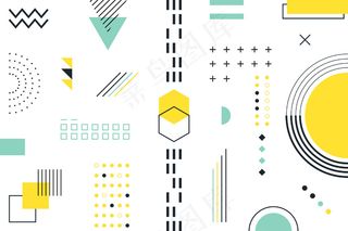 平面几何图形背景