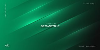 绿色优雅的深色几何背景