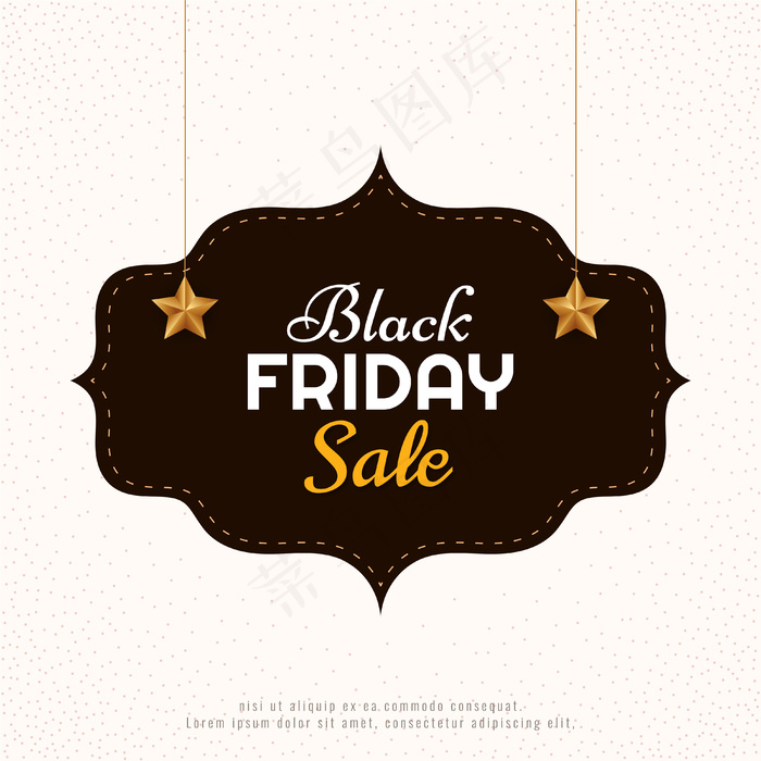 简单优雅的黑色星期五销售背景