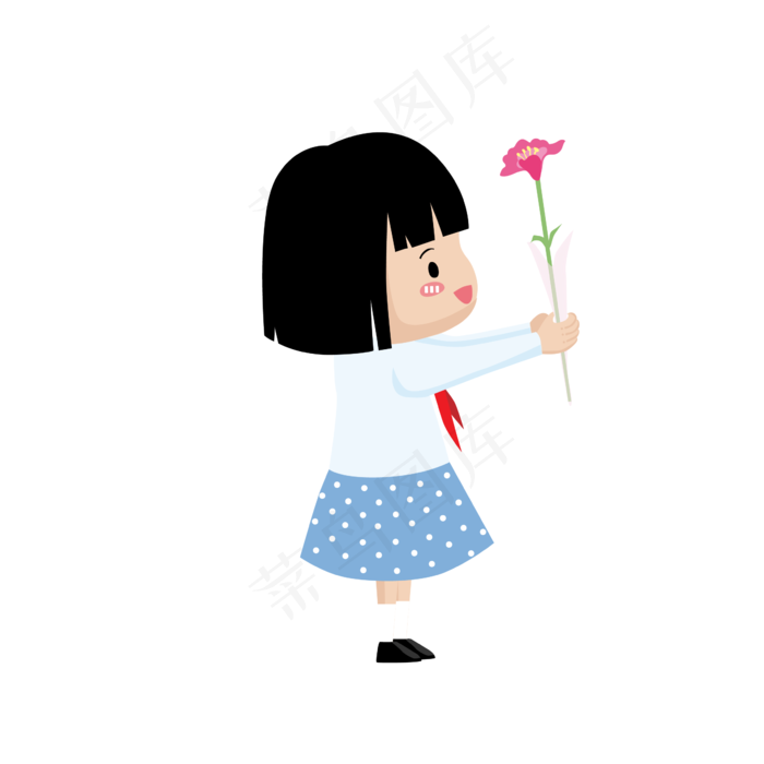 教师节学生给老师献花